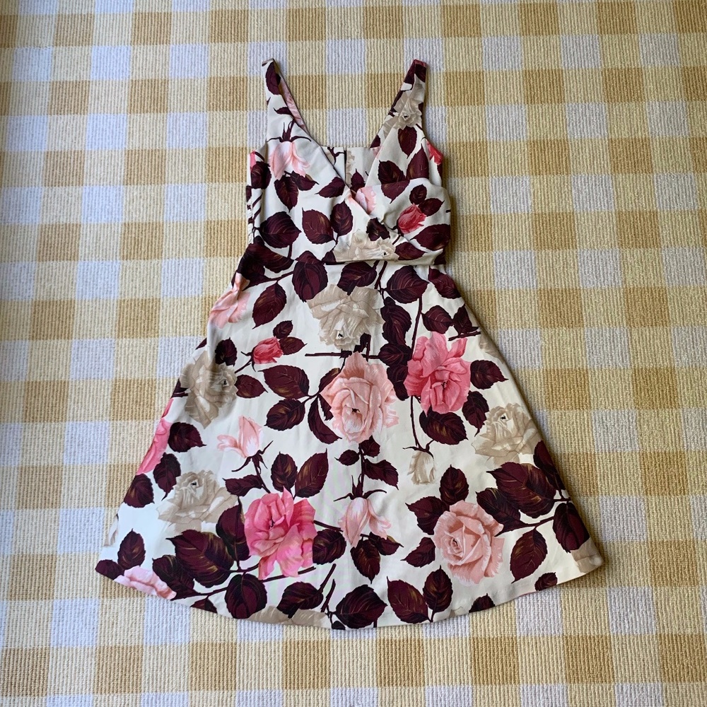 Talbots Rose Print Dress